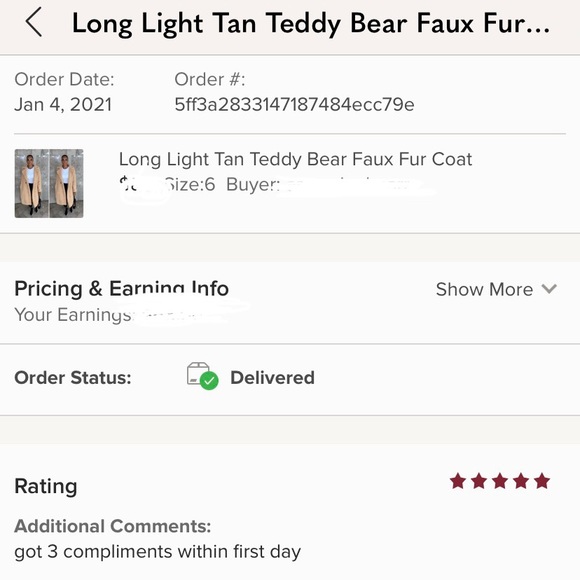 Light Tan Long Length Faux Fur Teddy Jacket - Picture 7 of 7